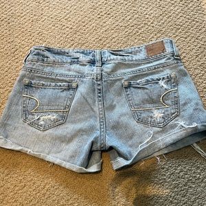 American eagle denim ripped shorts